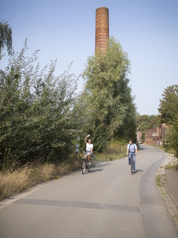 Fietsen Noeveren schoorsteen